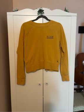 Roxy Golden Yellow Pullover Sweatshirt